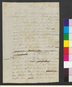 Brief von Gallitzin, Adelheid Amalia Fürstin an Goethe, Johann Wolfgang von
