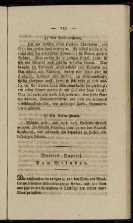 Drittes Kapitel. Vom Weinbau.