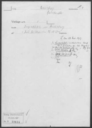 Weinsberg: Inspektionsbericht 1957