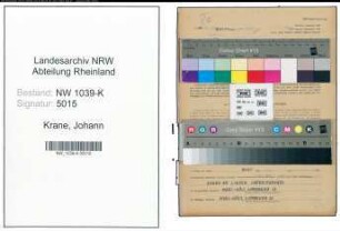 Entnazifizierung Johann Krane , geb. 17.05.1920 (Elektriker)