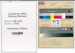 Entnazifizierung Wilhelm Aehringhaus , geb. 09.05.1921 (Angestellter)