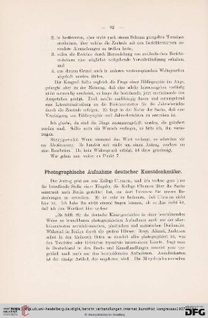Photographische Aufnahme deutscher Kunstdenkmäler