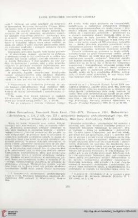 18: [Rezension von: Aldona Bartczakowa, Franciszek Maria Lanci 1799 - 1875]