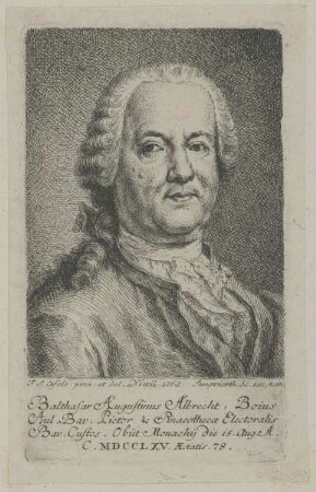 Bildnis des Balthasar Augustinus Albrecht