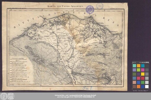 Karte Von Unter-Aegypten