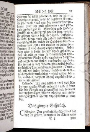 Das zweyte Gespräch.
