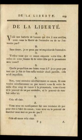 De La Liberté. - Luxe.