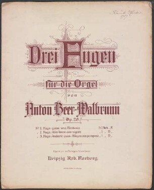 Drei Fugen für die Orgel : op. 28, 1. Fuga quasi una Fantasia : Op. 28 No. 1