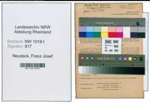 Entnazifizierung Franz Josef Neudeck , geb. 05.10.1900 (Ziegelmeister)