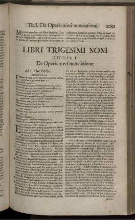Libri Trigesimi Noni.