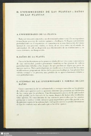 II. Enfermedades De Las Plantas - Daños De Las Plantas