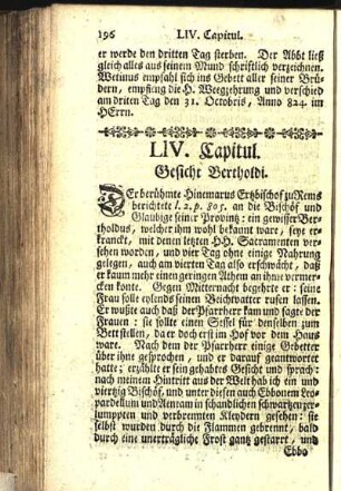 LIV. Capitul. Gesicht Bertholdi.
