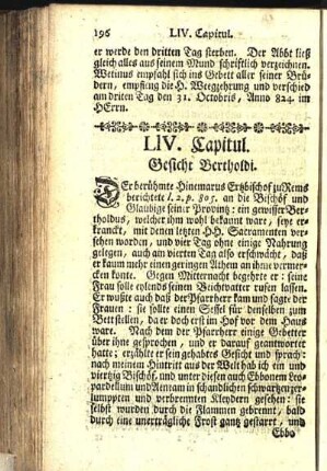 LIV. Capitul. Gesicht Bertholdi.