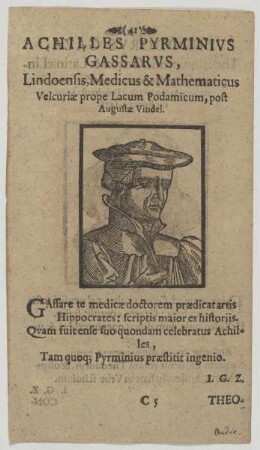 Bildnis des Achilles Pyrminivs Gassarvs