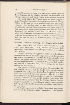 Einfache Veranschaulichung der Sehgeschwindigkeit.