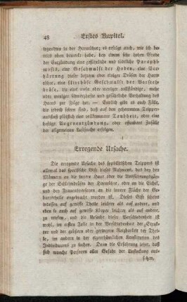 Erregende Ursache. - Nächste Ursache.