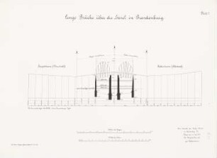 Lange Brücke über die Havel, Brandenburg/Havel: Schnitt 1:500 (Längen), 1:100 (Höhen)