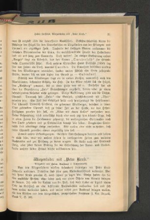 Wiegenlieder mit "Peter Kruse."