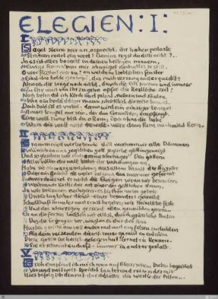IV (Römische Elegien, 4. Elegie, Vers 1 - 18)
