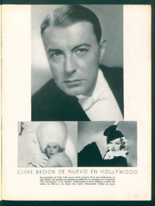 Clive Brook de nuevo en Hollywood