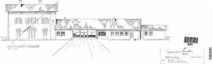 Winterbach (b Schorndorf): Neubau des Empfangsgeb., Ansicht v. Bahnhofsvorplatz Empfangsgeb.