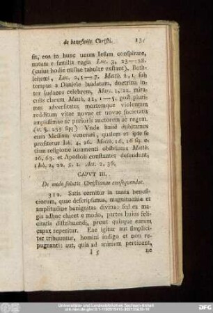 Caput III. De modo salutis Christianae consequendae.
