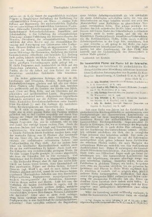 118-119 [Rezension] Kayser, Karl (Hrsg.), Die hannoverschen Pfarren und Pfarrer seit der Reformation. Nr. 1, 10, 26, 27/28 u. 30