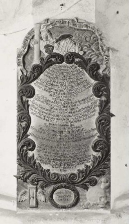 Grabmal des Johann Friedrich Schröder (1736) und seiner Frau Agnes Sophia, geborene Liebch