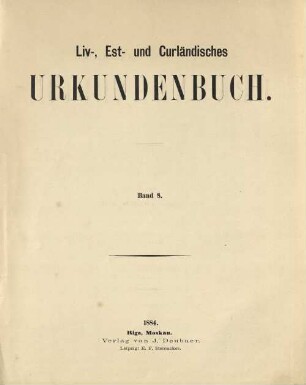 Liv-, est- und kurländisches Urkundenbuch : nebst Regesten. [1. Abteilung], 1429 Mai-1435