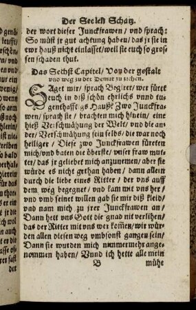 Das Sechst Capitel. - Das zehende Capitel.