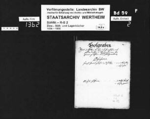 Kloster Bronnbachs Wiesenverleihungen, erneuert um 1700 (Fragment)