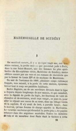 Mademoiselle de Scudéry