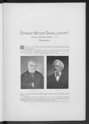Dynamit-Actien-Gesellschaft vormals Alfred Nobel & Co., Hamburg.