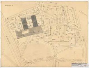 Chemische Institute der Universität Köln: Lageplan, 1:500