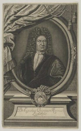 Bildnis des Augustus Qvirinus Rivinus