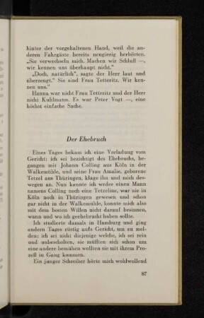 Der Ehebruch