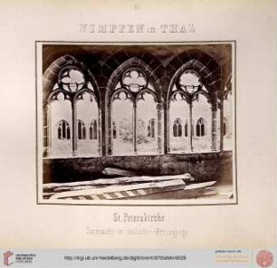 26. Wimpfen im Thal: St. Peterskirche (Durchsicht im östlichen Kreuzgange)