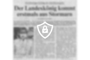 Der Landeskönig kommt erstmals aus Stormarn