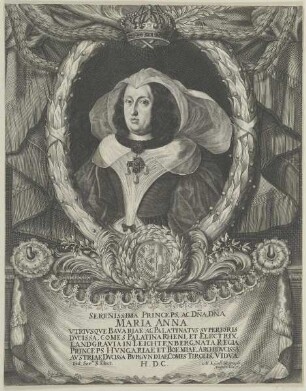 Bildnis der Maria Anna Josepha von der Pfalz
