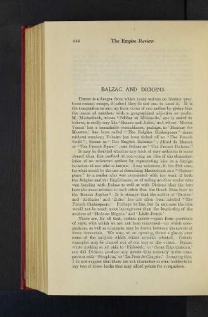 Balzac and Dickens.