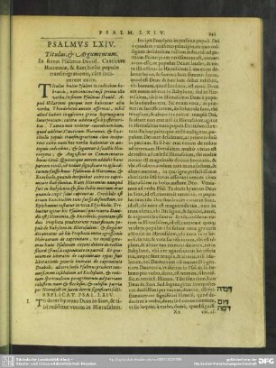Psalmus LXIV