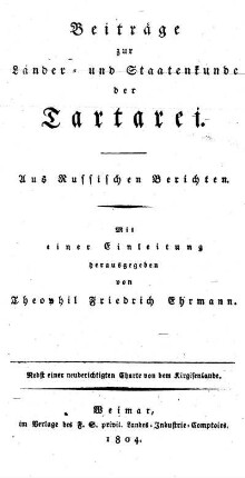 [Reise durch China von Peking nach Canton im Gefolge der Großbrittannischen Gesandtschaft in den Jahren 1793 und 1794] Johann Barrow's Reise durch China von Peking nach Canton im Gefolge der Großbrittannischen