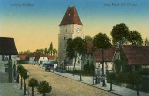 Leipzig-Mockau: Altes Dorf mit Kirche