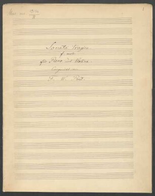 Sonaten. Arr.; pf, vl; f-Moll; CzaR 40