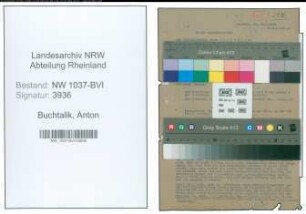 Entnazifizierung Anton Buchtalik , geb. 01.05.1911 (Polizist)