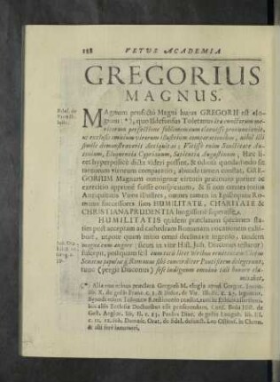 Gregorius Magnus.