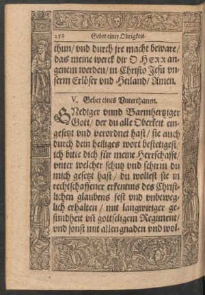 V. Gebet eines Unterthanen.