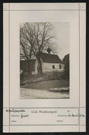 Hl. Kreuzkapelle Standort: Gruol