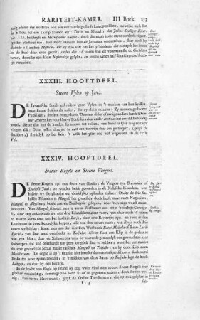 XXXIV. Hooftdeel. Steene Kogels en Steene Vingers
