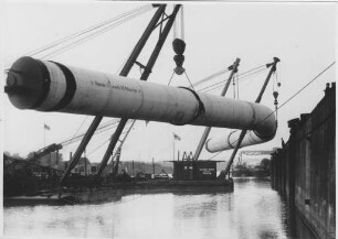Berne - Düker/Rhein-Herne-Kanal, Schwimmkran